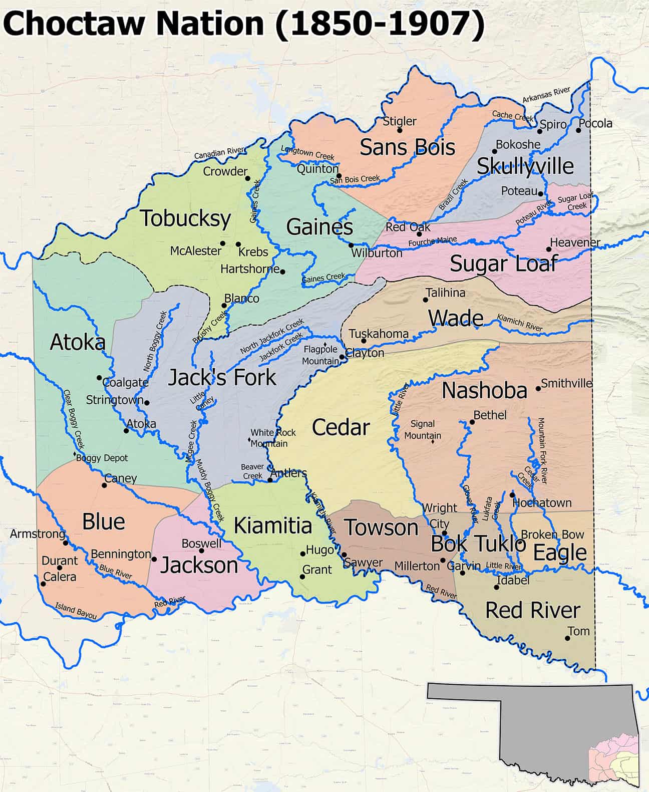 Choctaw Nation of Oklahoma 1850-1907