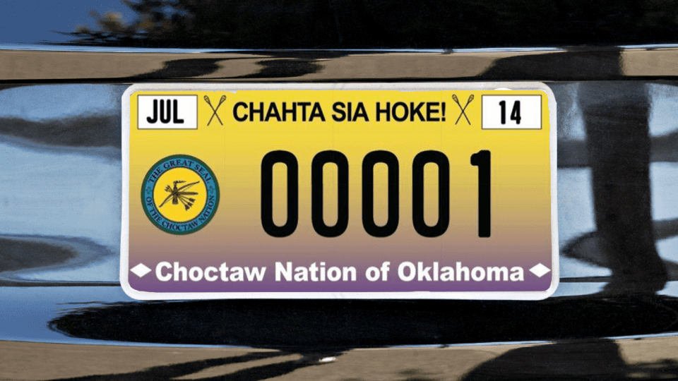 Oklahoma Tribal License Plates (Choctaw Vehicle Tags)