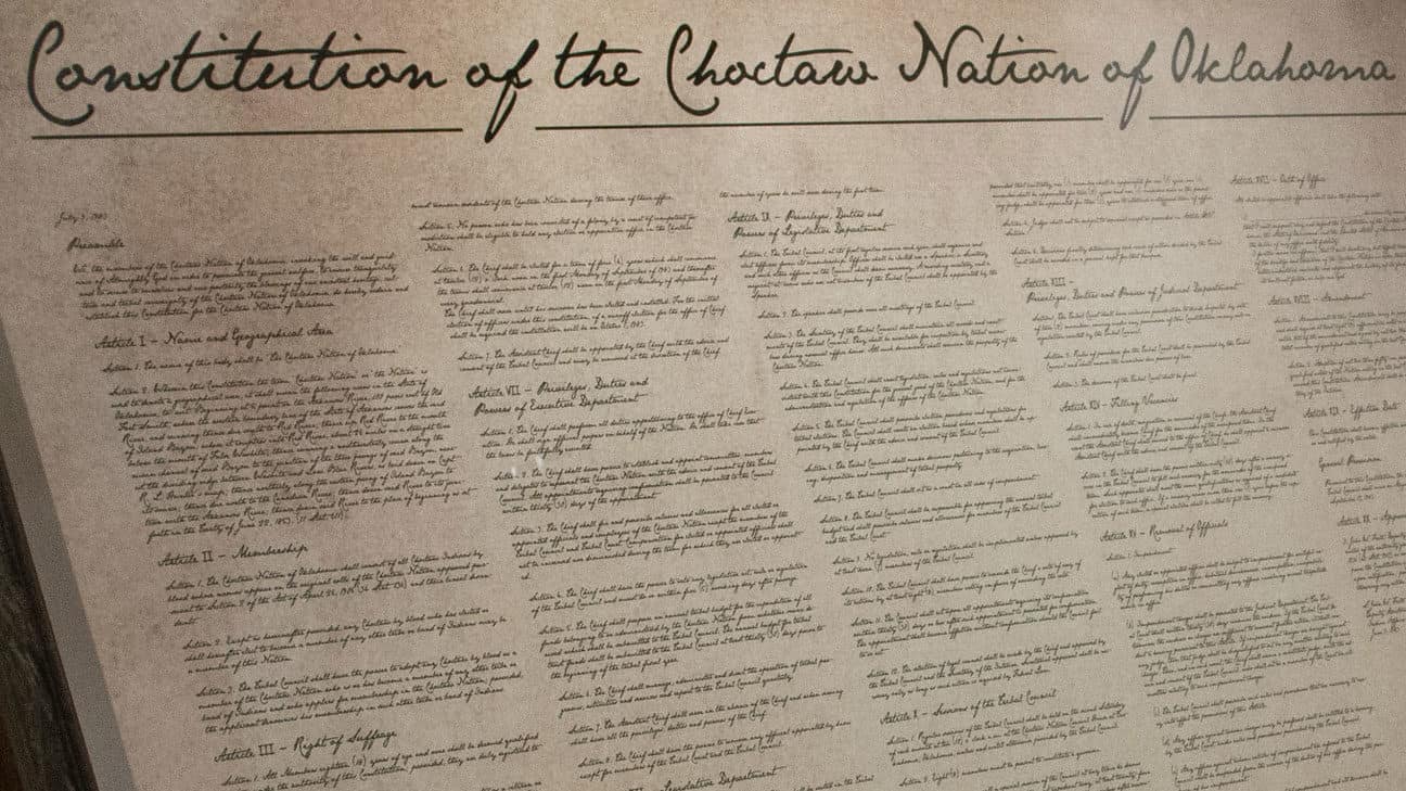 Constitution of the Choctaw Nation of Oklahoma