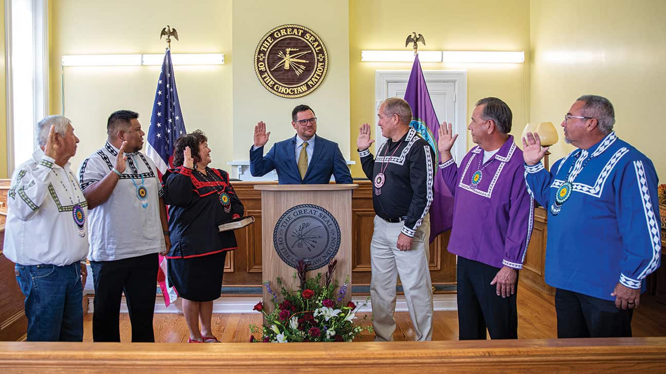 Tribal Council Members Swearing In Ceremony