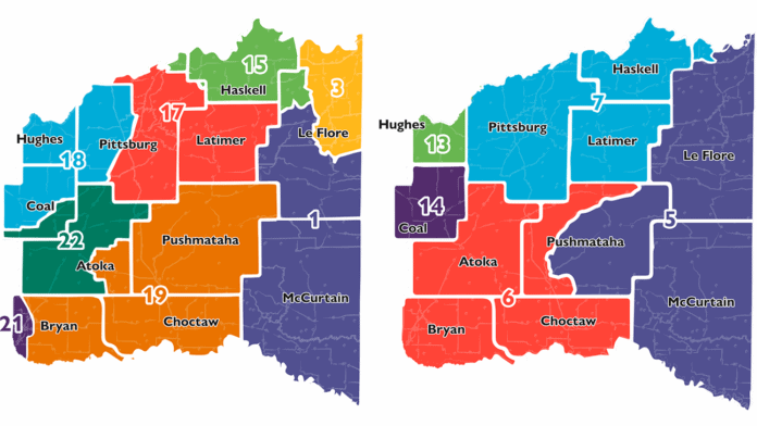 Oklahoma congressional and legislative districts