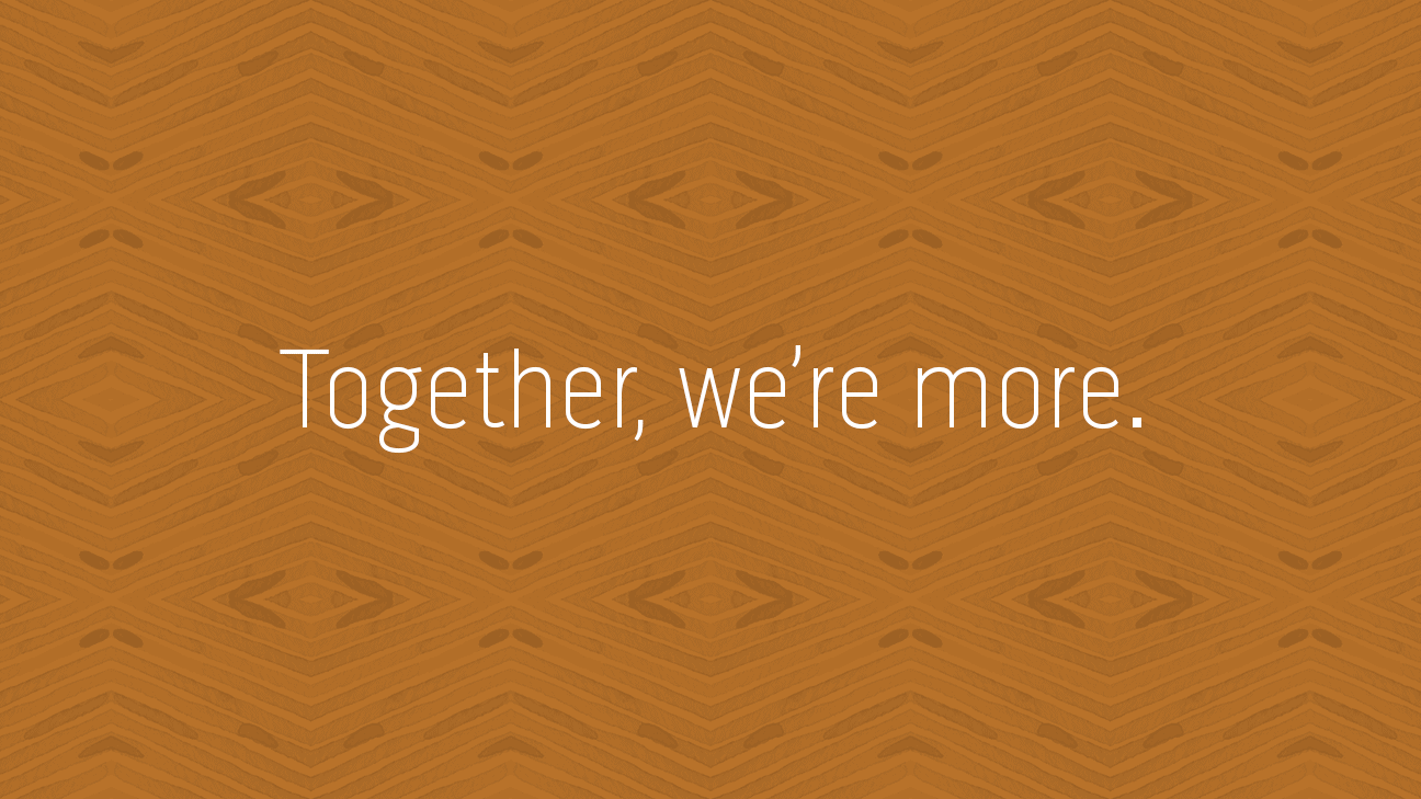 Together, we're more.