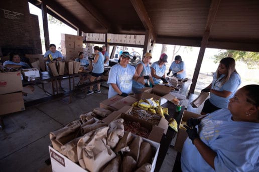 Food at Outreach at the Beach