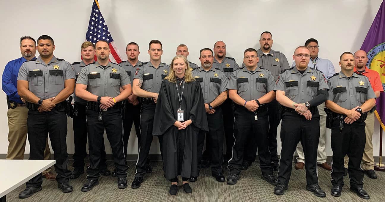 Judge Amy J. Pierce and Tribal Police