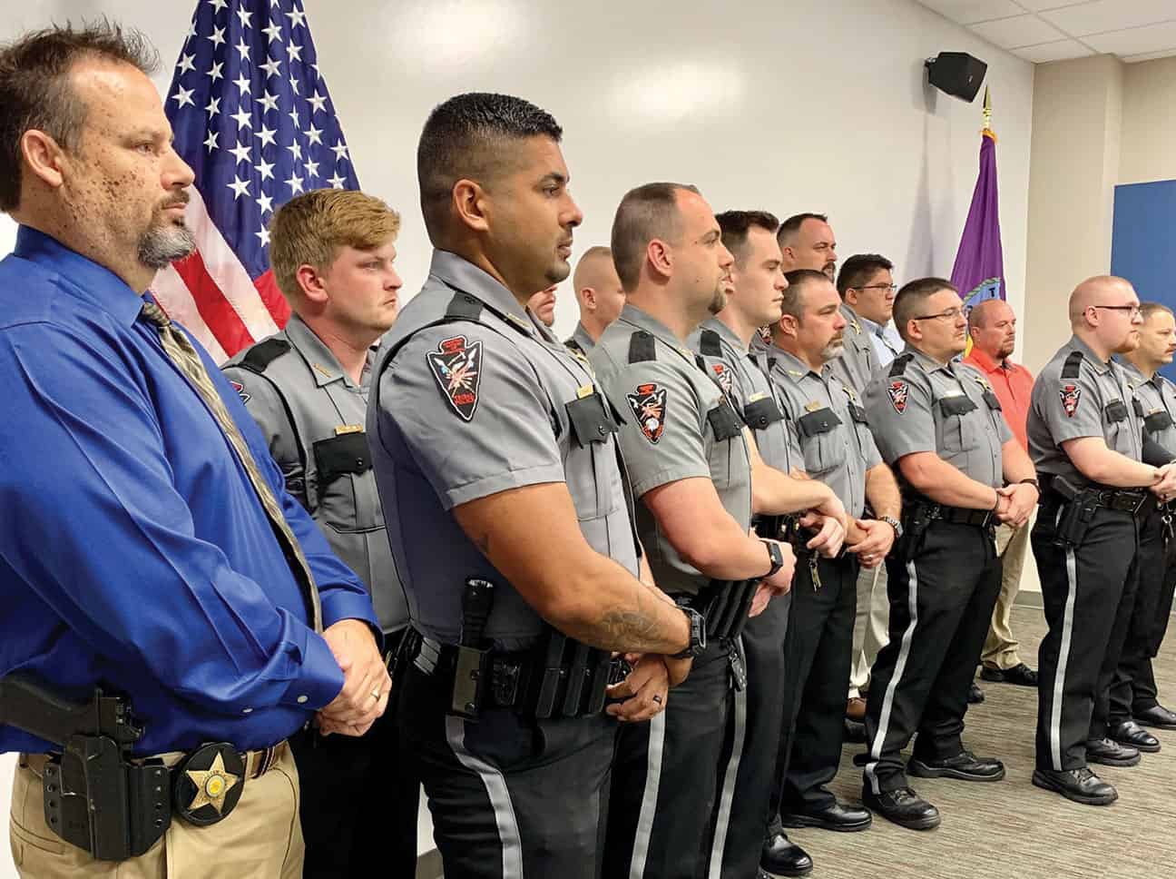 Tribal officers are sworn in