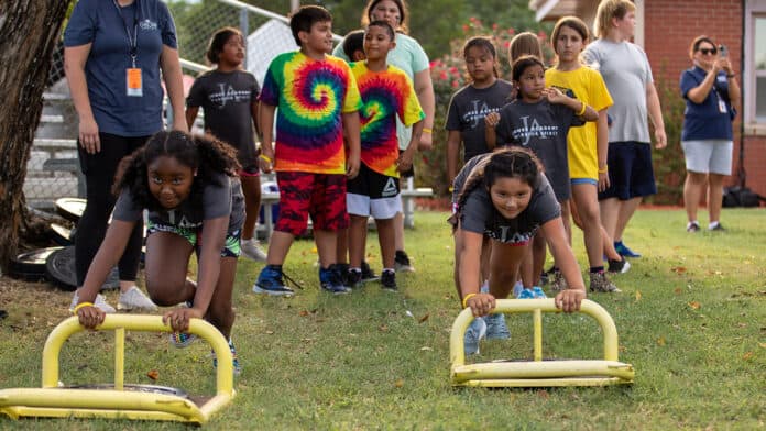 Youth Fitness Challenge Amiah Myers and Deanna Cruikshank