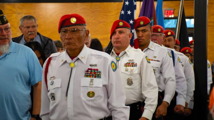 Choctaw Nation Color Guard at the Veterans Day Ceremony