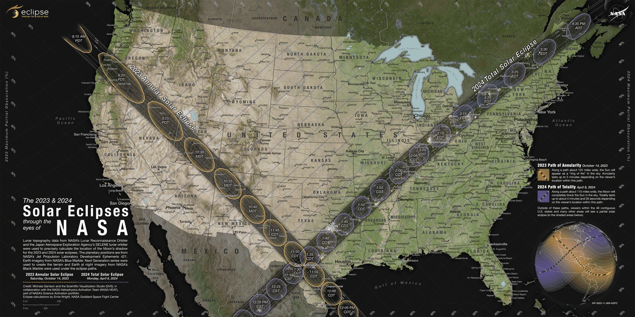 North America Solar Eclipse Map 2024