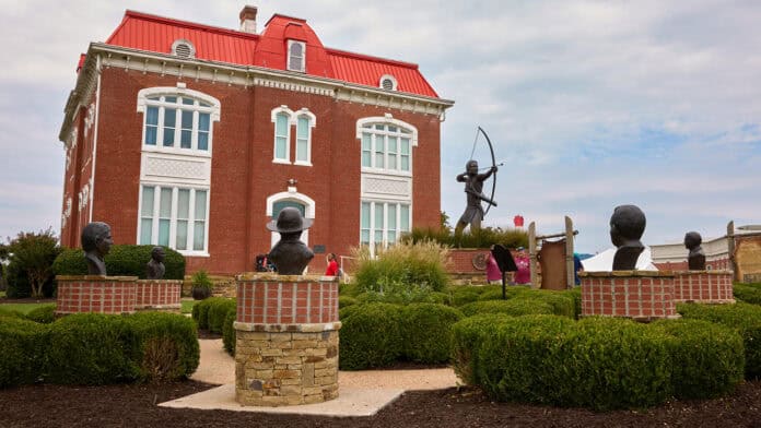 Former Choctaw Capitol Building, present day Tvskahomma Capitol Museum