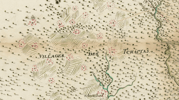 A map to give an idea of the location of the Indian villages